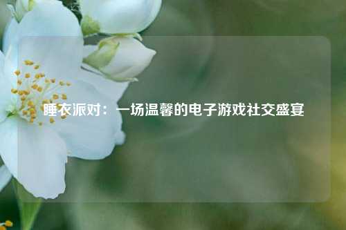 睡衣派对：一场温馨的电子游戏社交盛宴